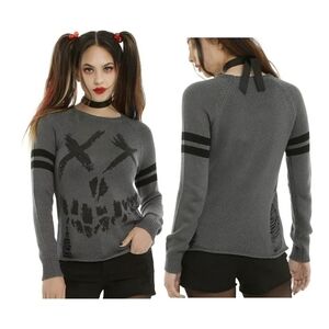 DC Comics Suicide Squad Logo Girls Sweater Size Extra Large